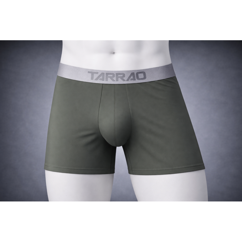 TARRAO - BOXER MICROFIBRA VERDE OLIVA LARGO