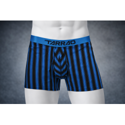 TARRAO - BOXER MICROFIBRA RAYAS AZUL TURQUESA 462