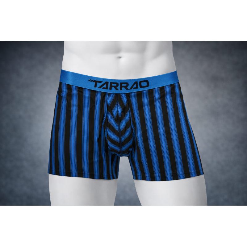 TARRAO - BOXER MICROFIBRA RAYAS AZUL TURQUESA 462