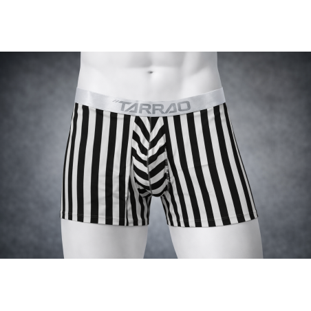 TARRAO - BOXER MICROFIBRA RAYAS BLANCO