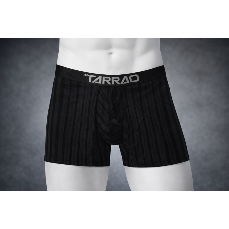 TARRAO - BOXER MICROFIBRA RAYAS NEGRO 477