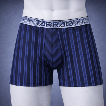 TARRAO - BOXER MICROFIBRA RAYAS AZUL OSCURO 460